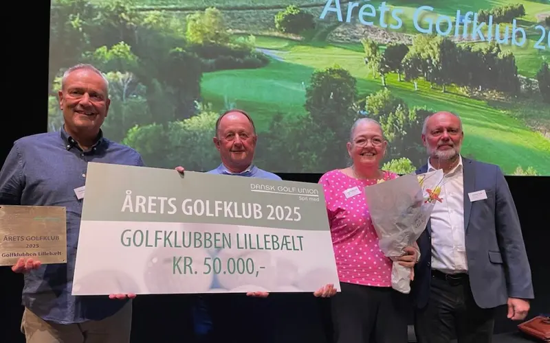 Golfklubben Lillebælt kåret som Årets Golfklub i Danmark