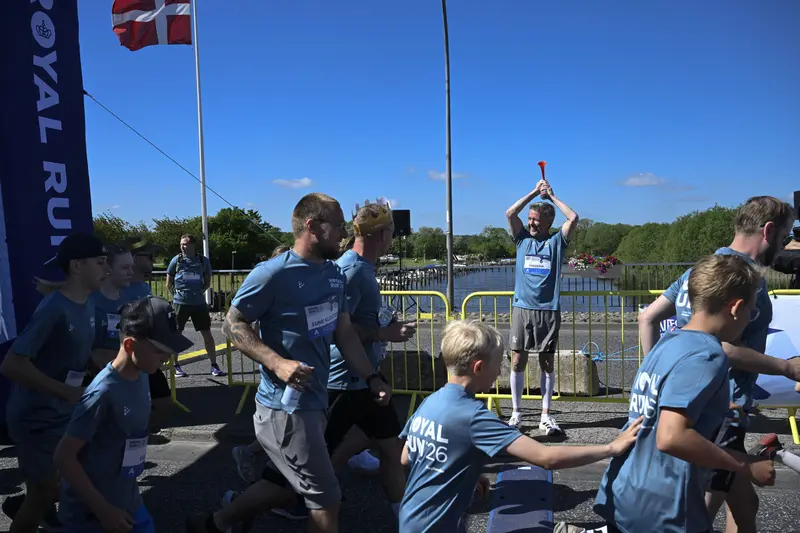 Kongen åbnede Royal Run i Randers og kommer senere til Middelfart