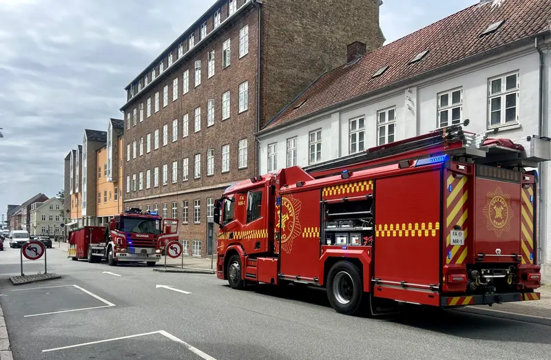 Væske i pakke fik beredskab til Føtex i Prinsessegade