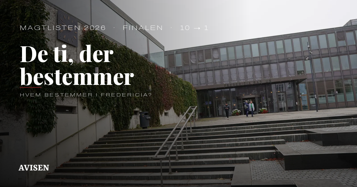 Magtlisten 2026: Her er de ti, der bestemmer i Fredericia