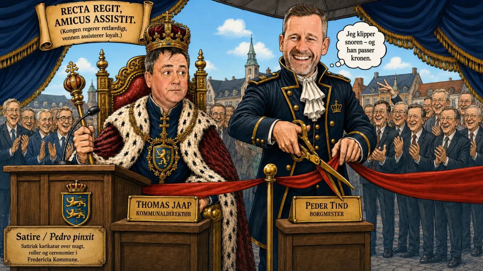 Satire af Pedro — »Recta regit, amicus assistit«