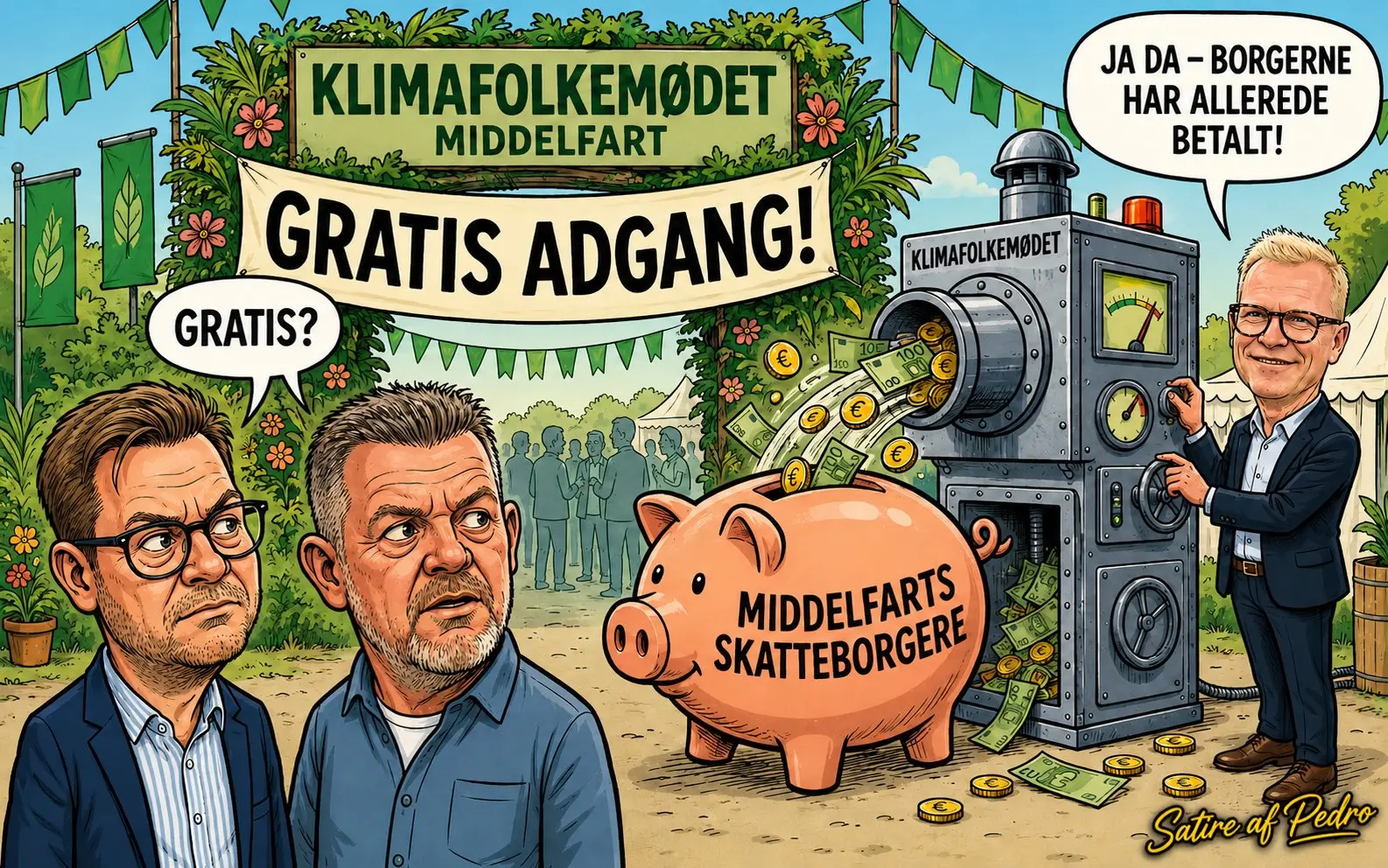Satire af Pedro — »Gratis adgang!«