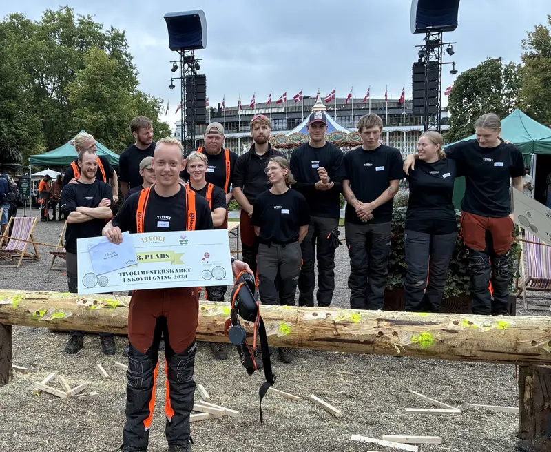 Kolding-skovhugger sikrede sig bronze i Tivoli