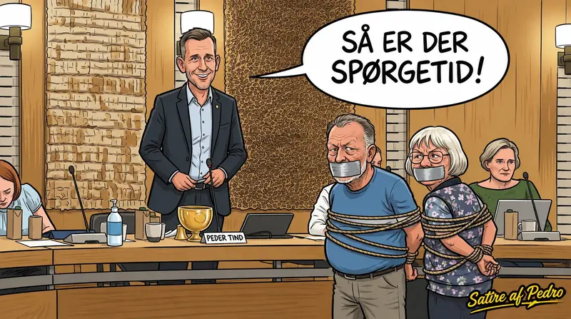 Satire af Pedro — »Så er der spørgetid!«
