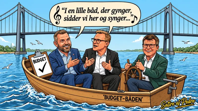 Satire af Pedro — »I en lille båd, der gynger ...«