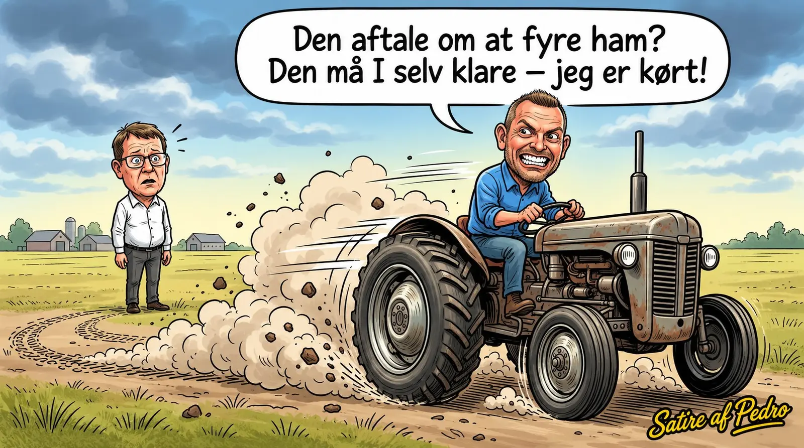 Satire af Pedro — »Jeg er kørt!«