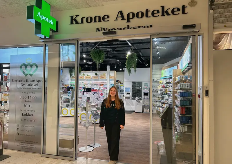 Fredericia Krone Apotek på Nymarksvej har fået mere plads