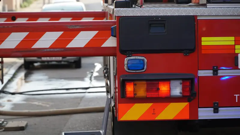 Brand i garage